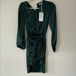 Grace Karin Dark Green Long Sleeve Dress